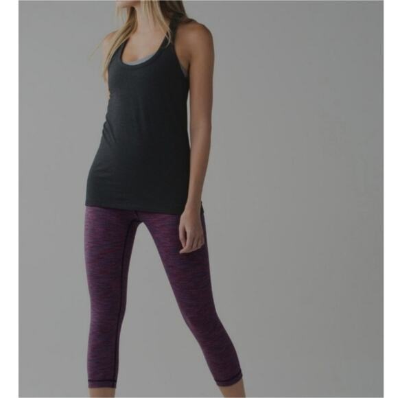Lululemon Wunder Under Crop II (Roll Down) Leggings Size 4 - Picture 3 of 8